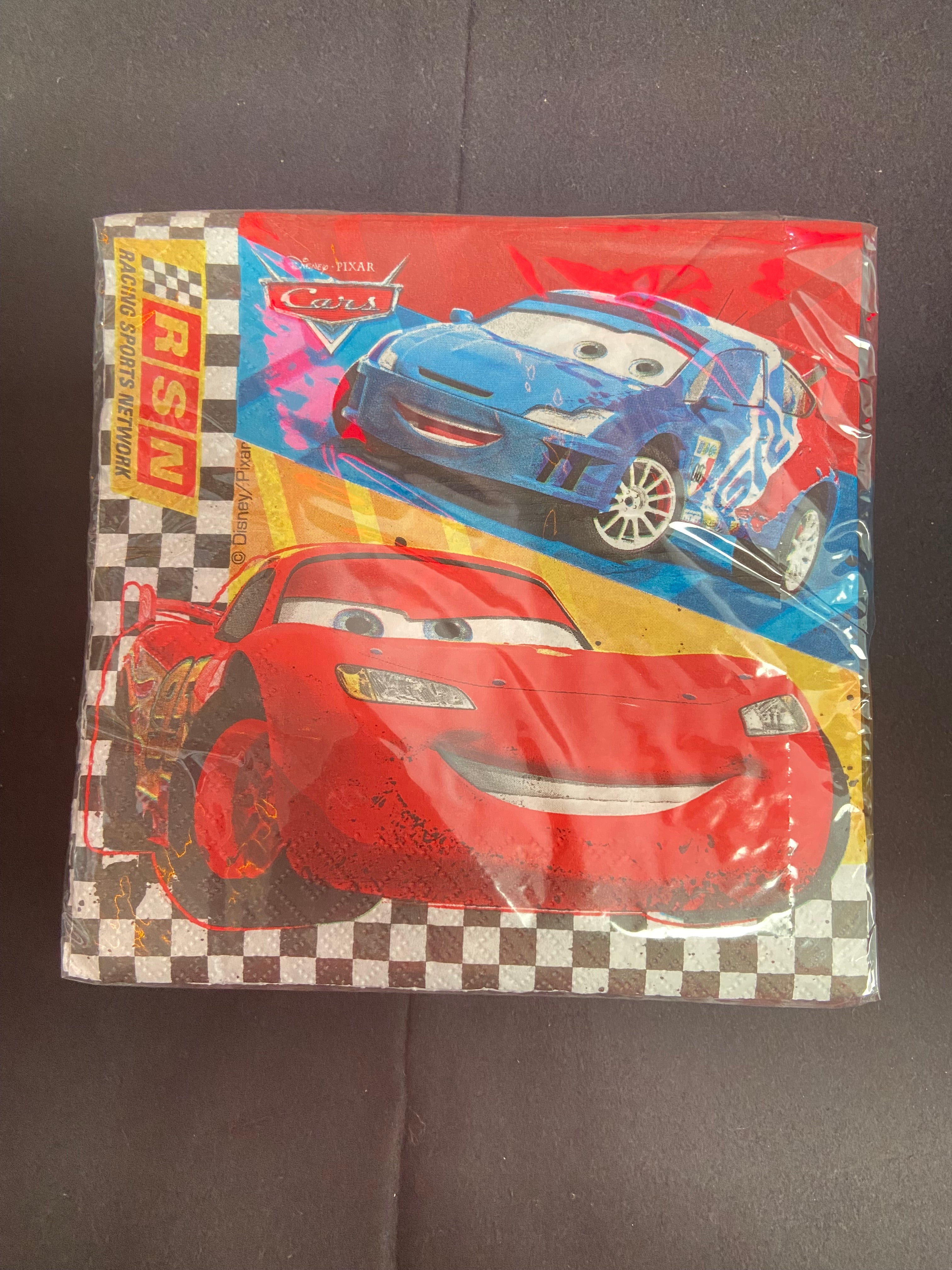20 serviettes 2 plis 33x33cm cars 3