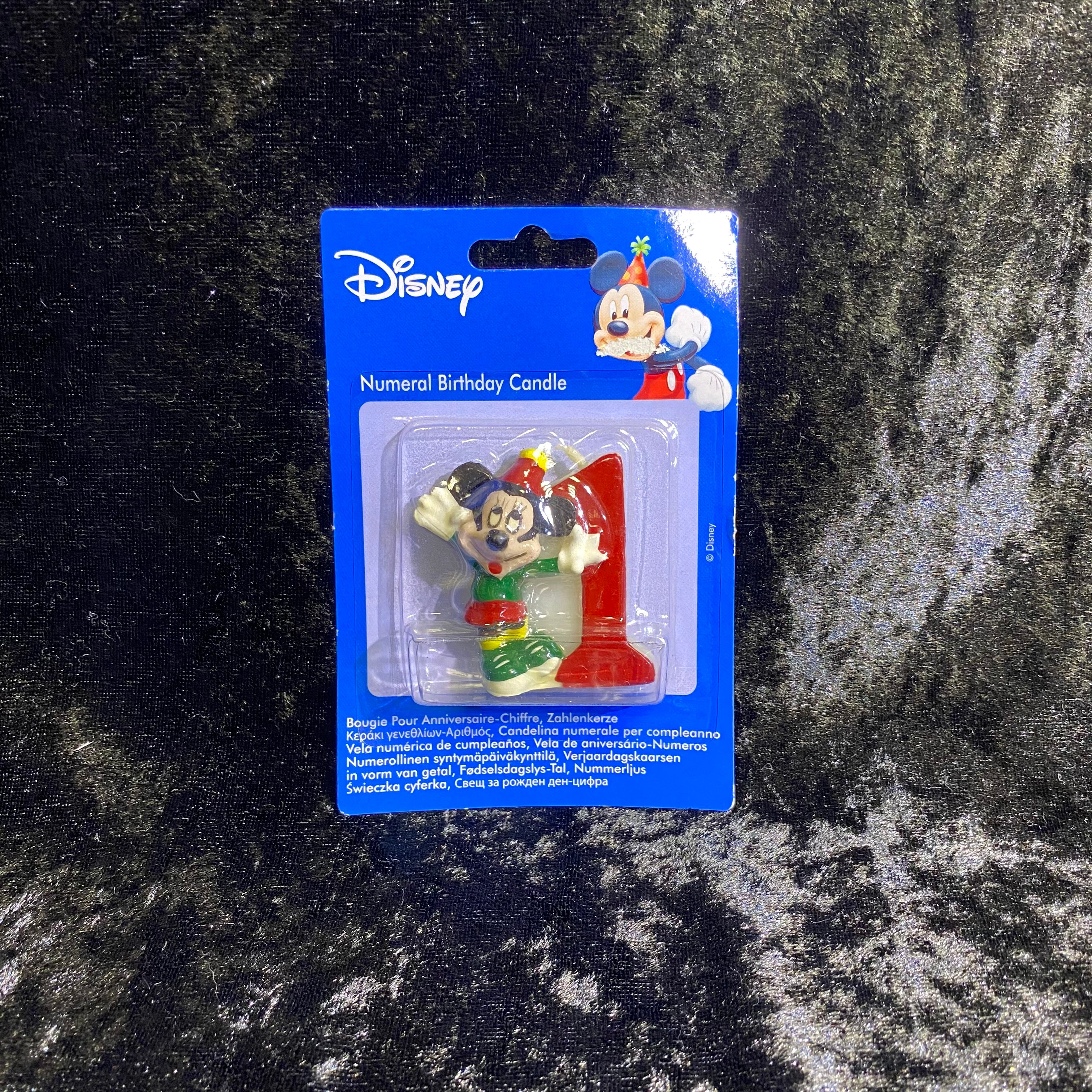 Bougie mickey chiffre n° 1 Mickey