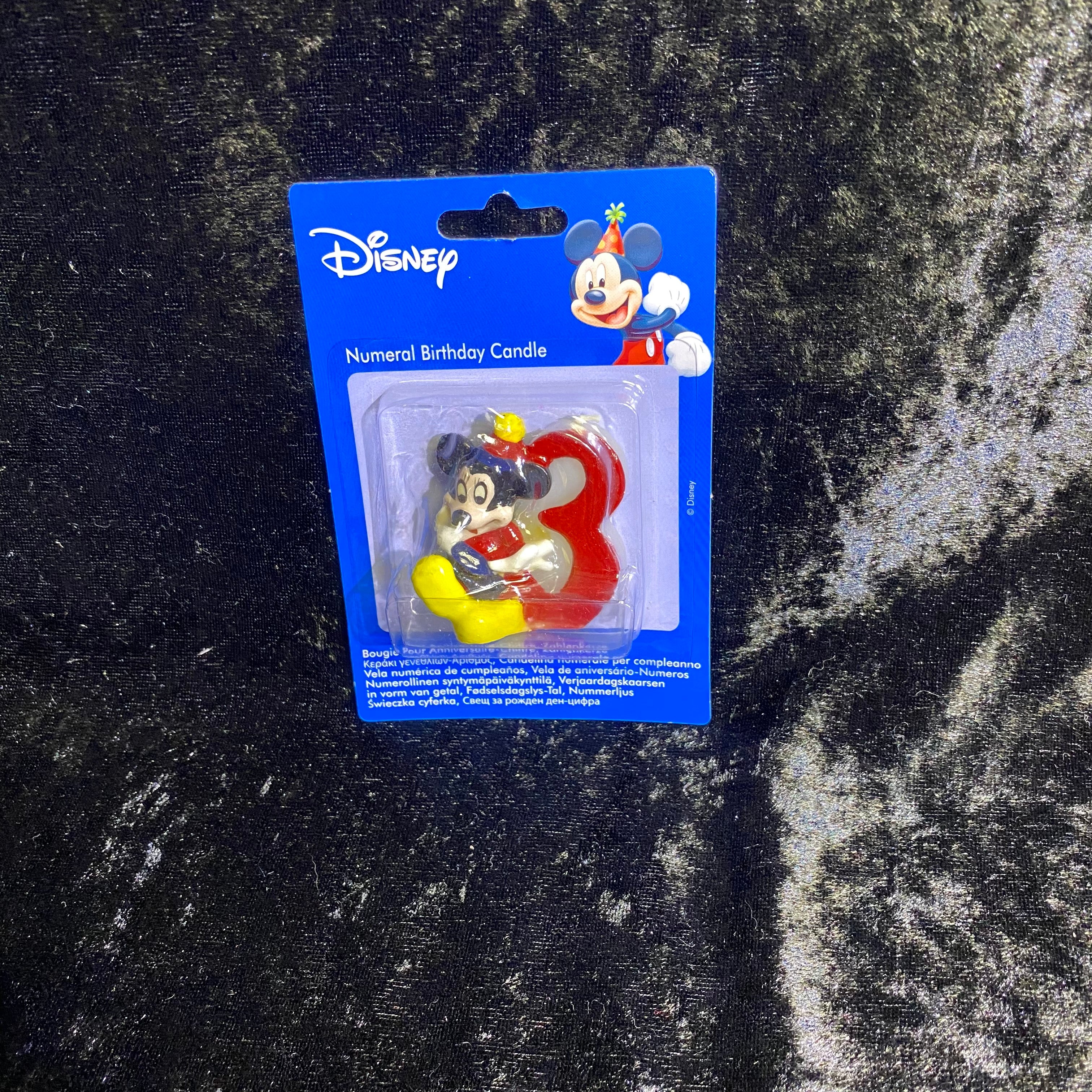 Bougie mickey chiffre n° 3