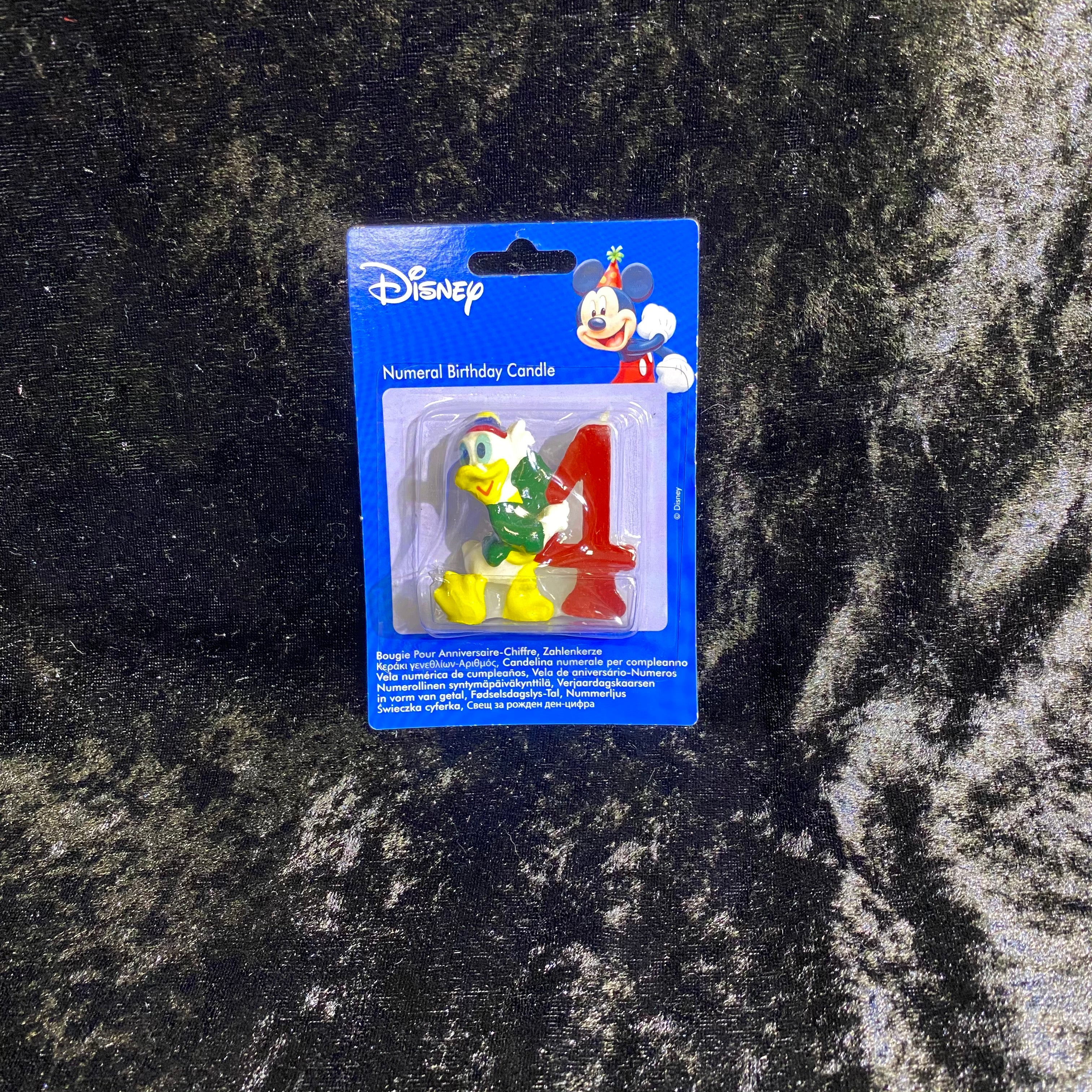 Bougie mickey chiffre n° 4