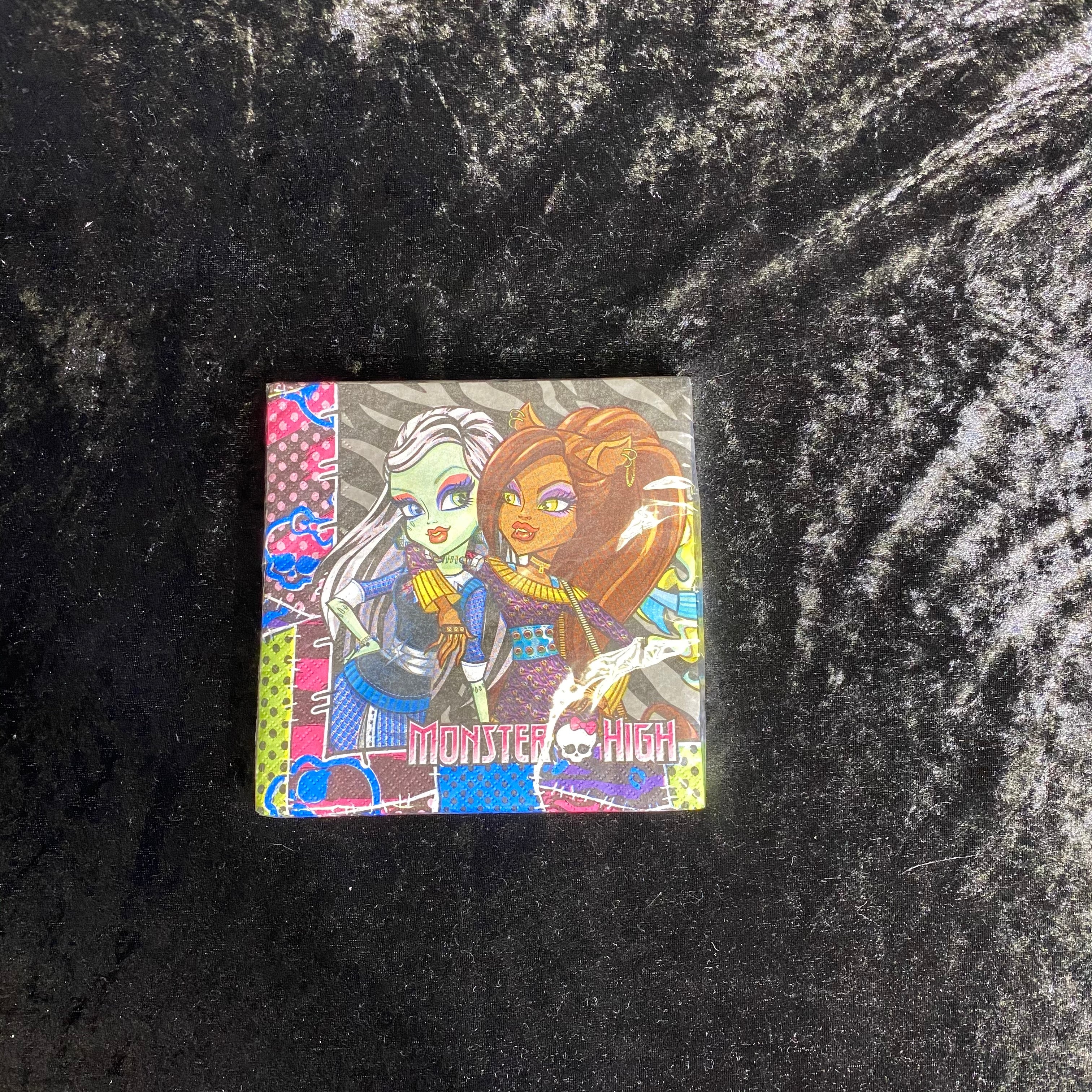 20 serviettes 2 plis 33x33cm Monster High