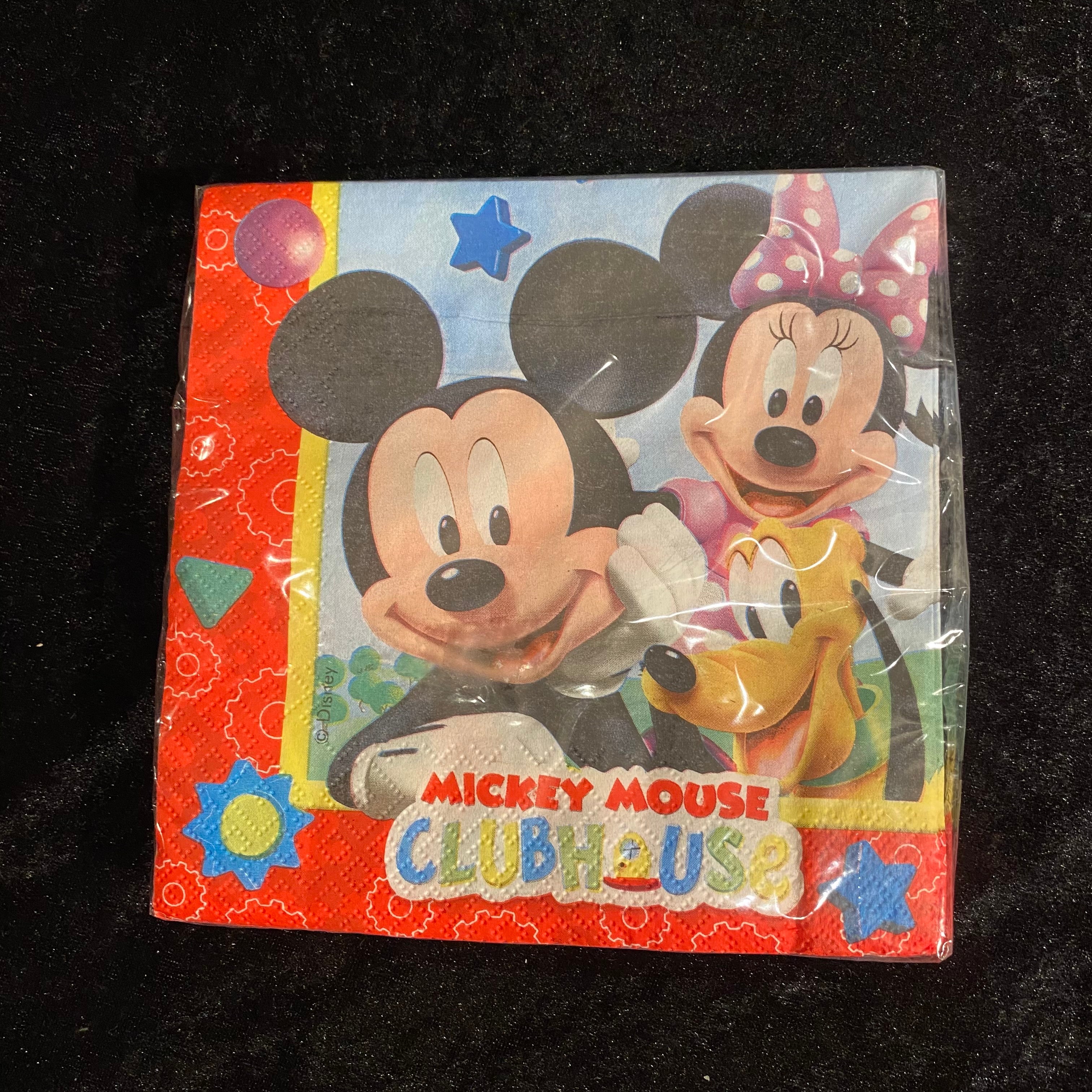 20 serviettes 2 plis 33x33cm mickey playful