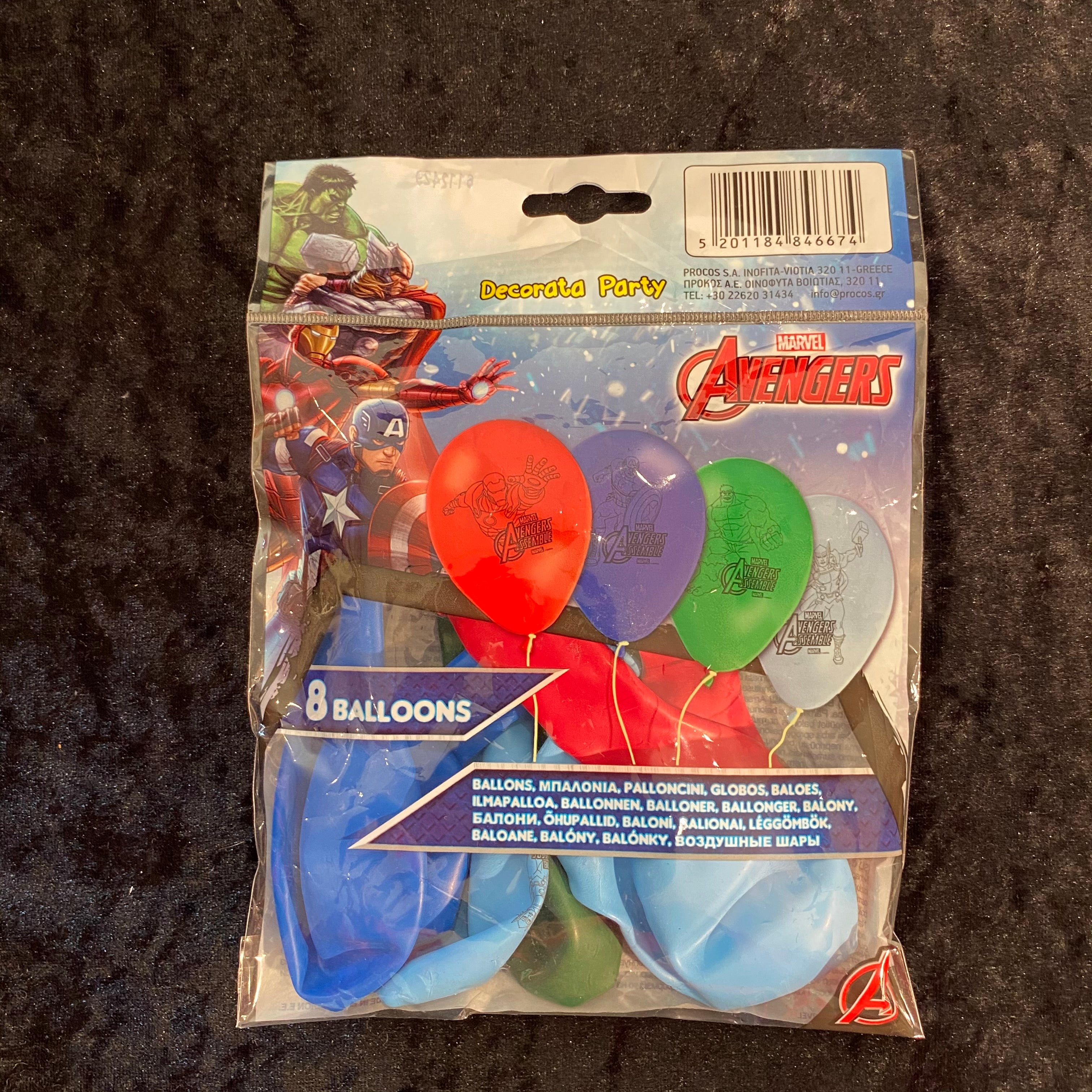8 ballons imprimés Avengers Assemble