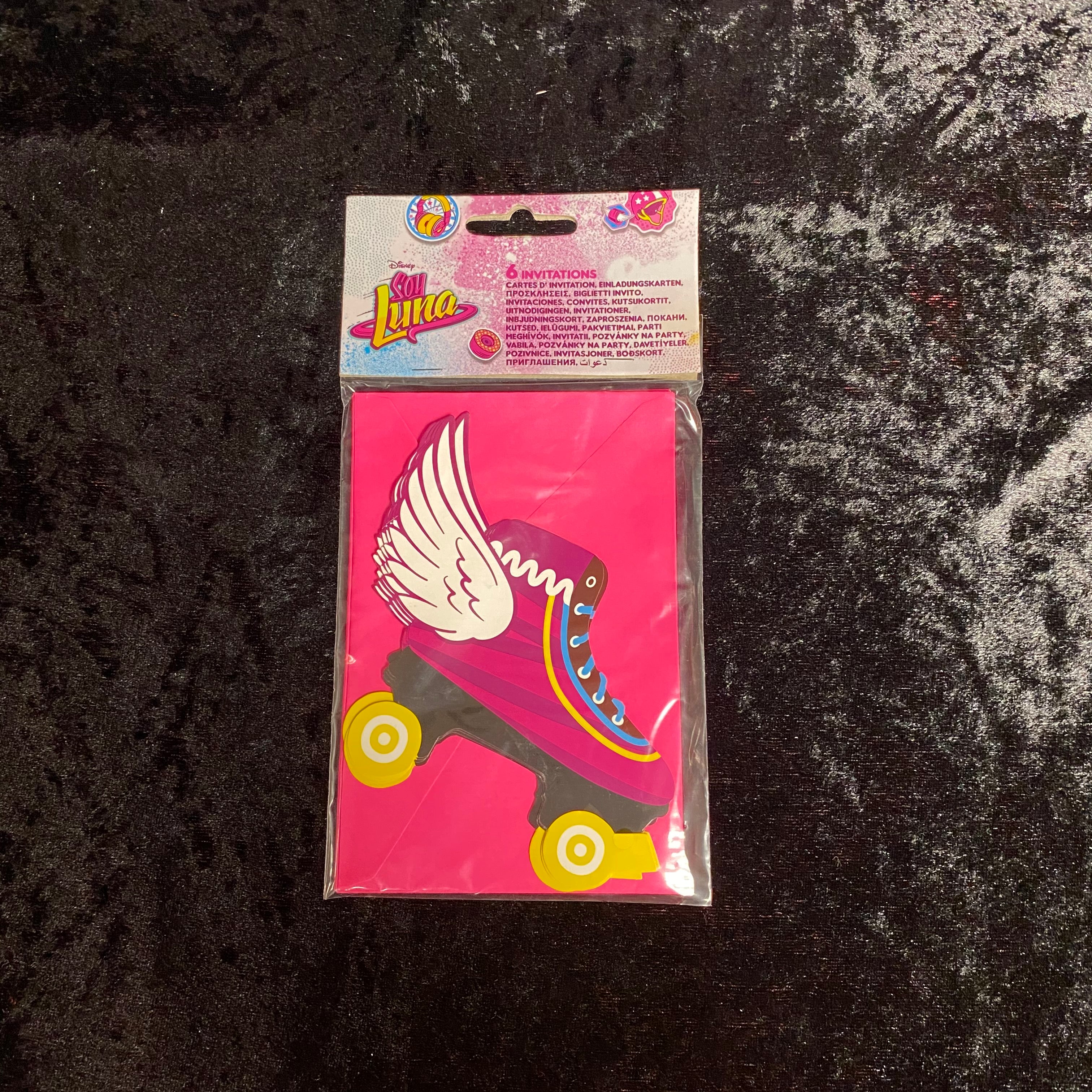 6 cartes invitations et enveloppes Soy Luna