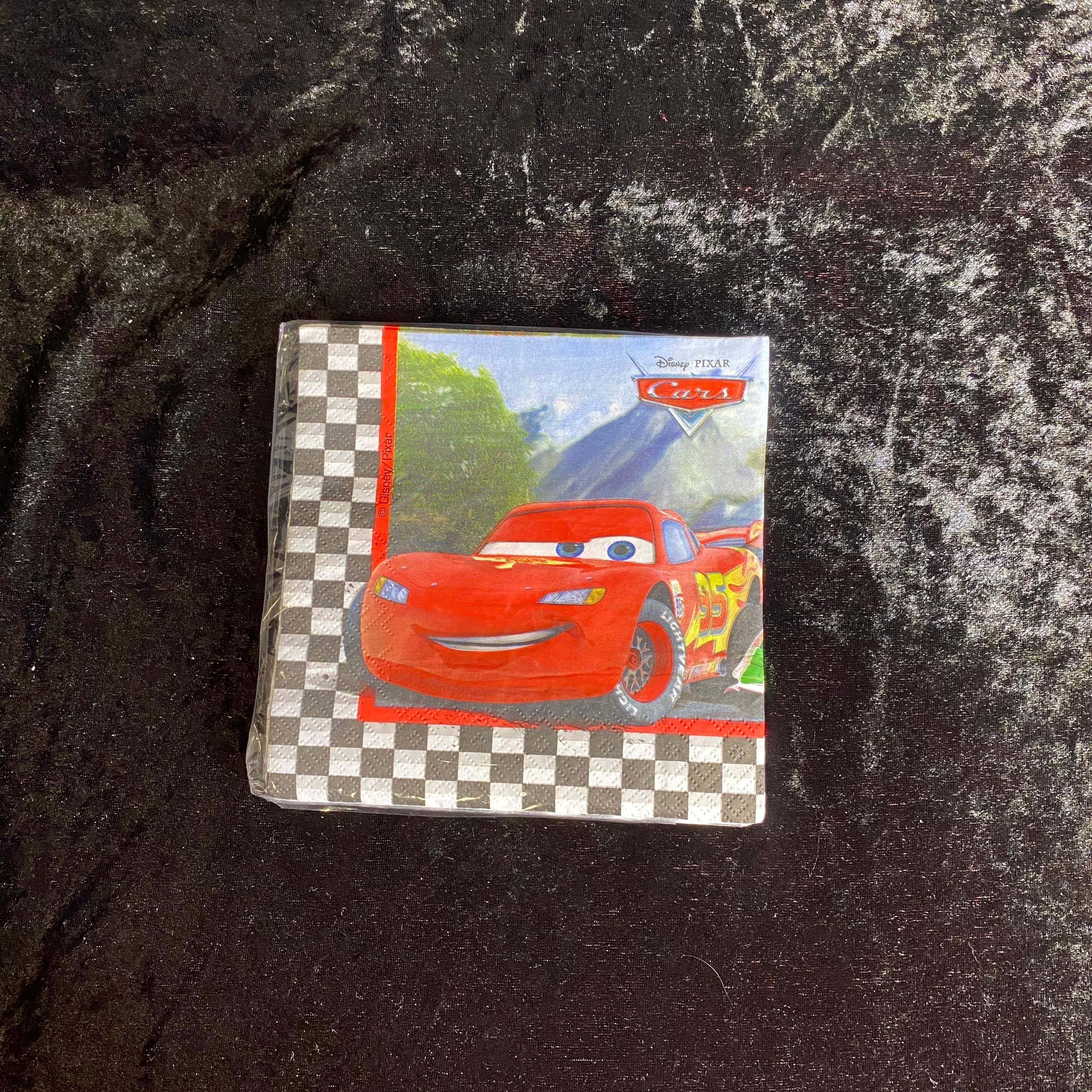 20 serviettes 2 plis 33x33cm cars 3