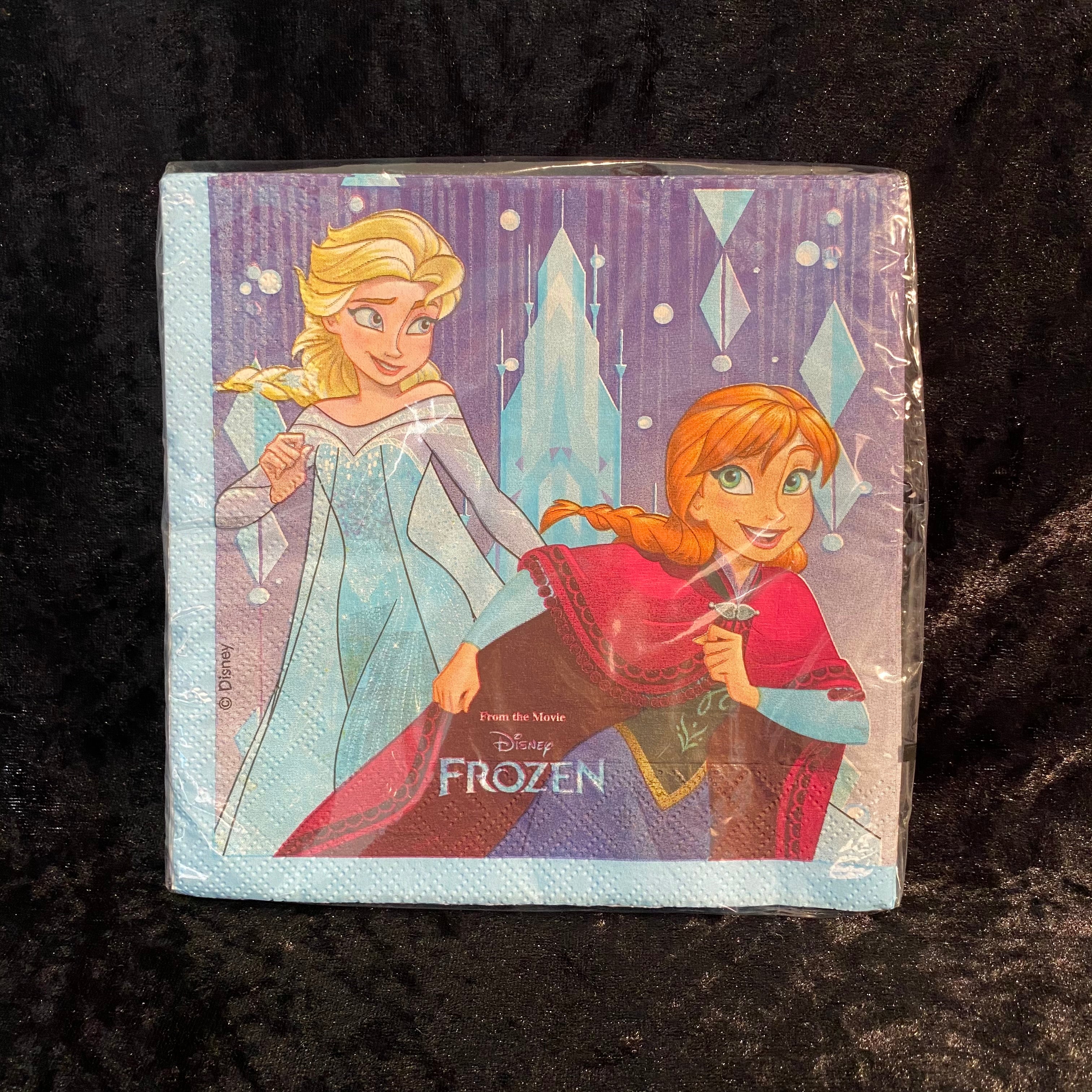 20 serviettes 2 plis 33x33cm Reine des Neiges