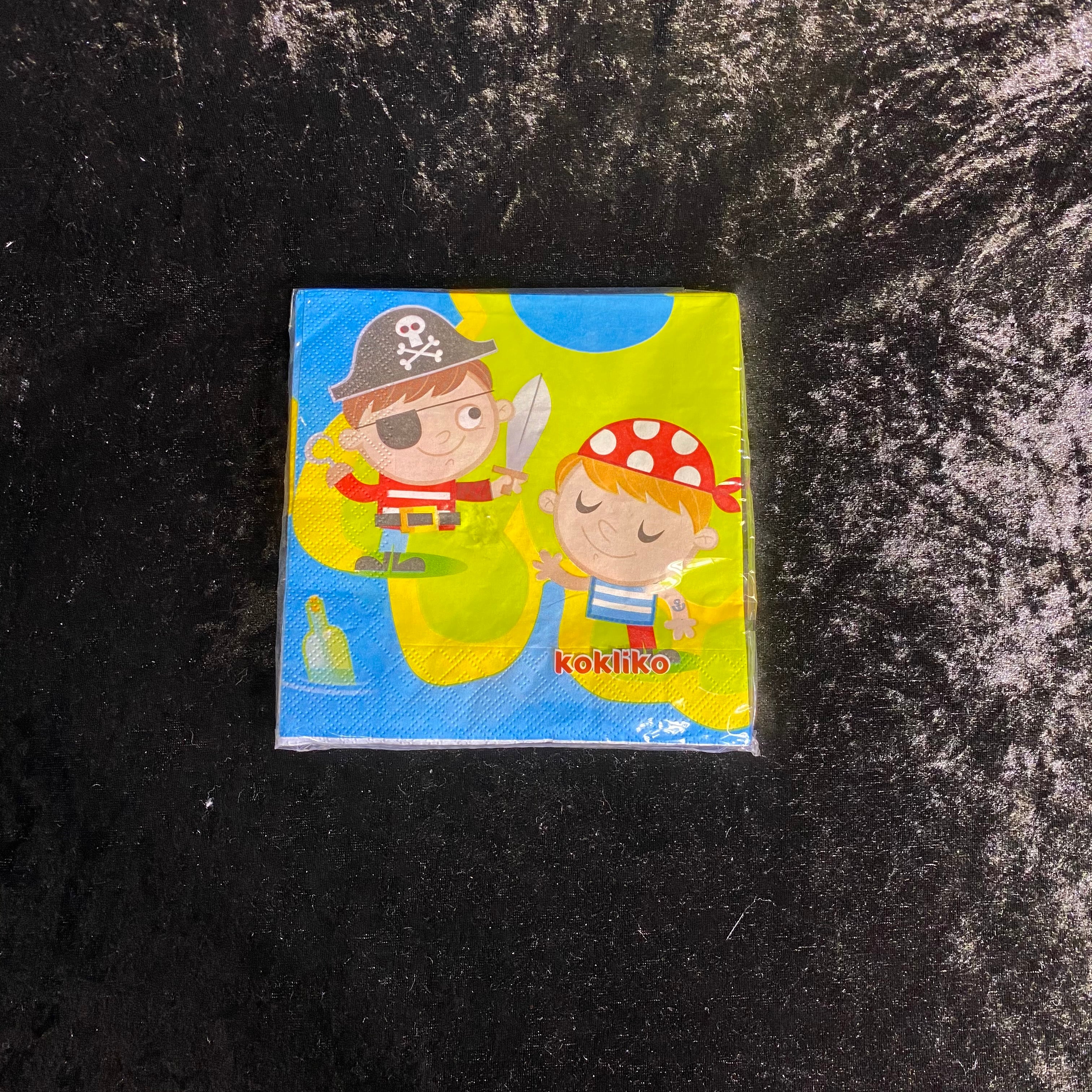 20 serviettes 2 plis 33x33cm pirates