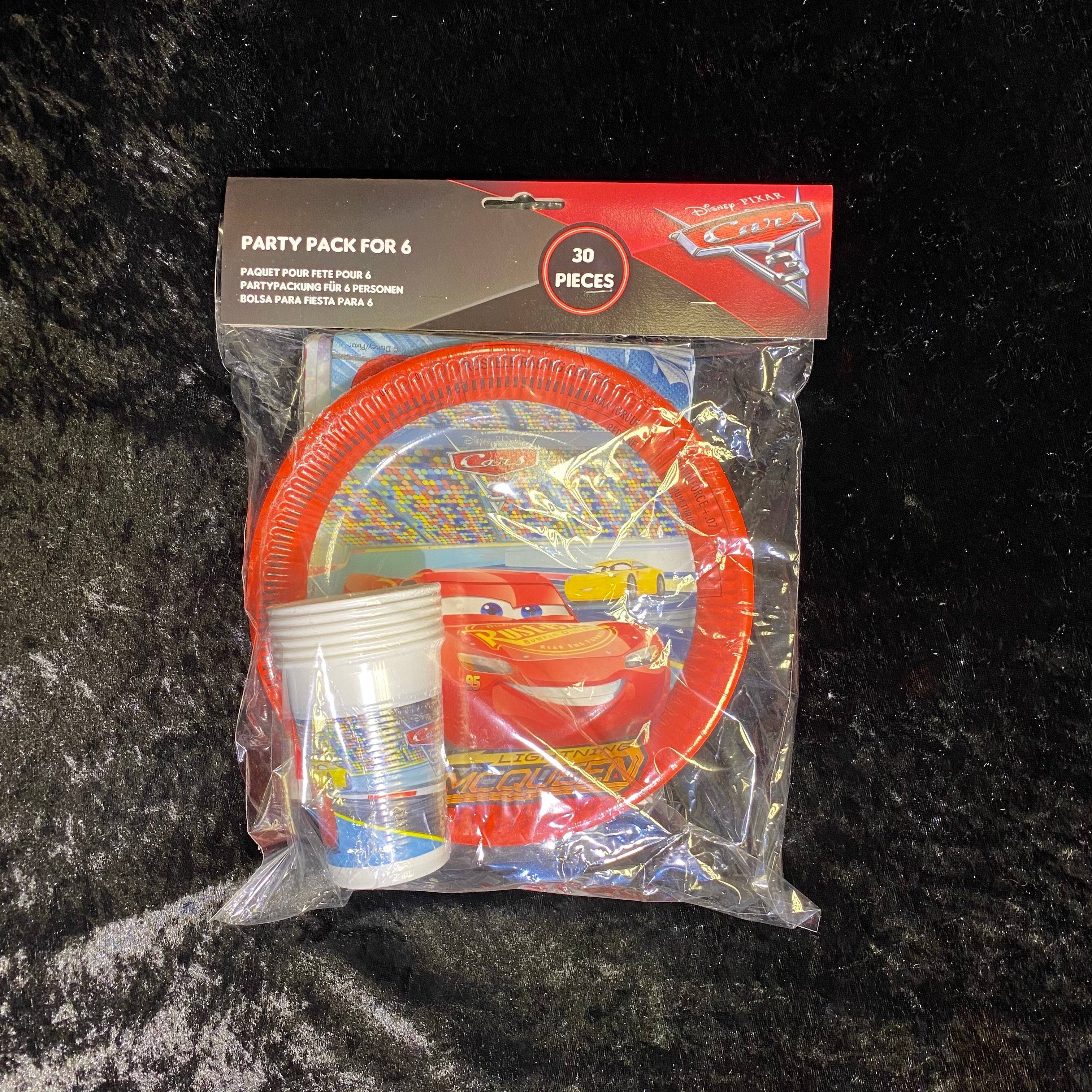Kit anniversaire 6 personnes Cars 3