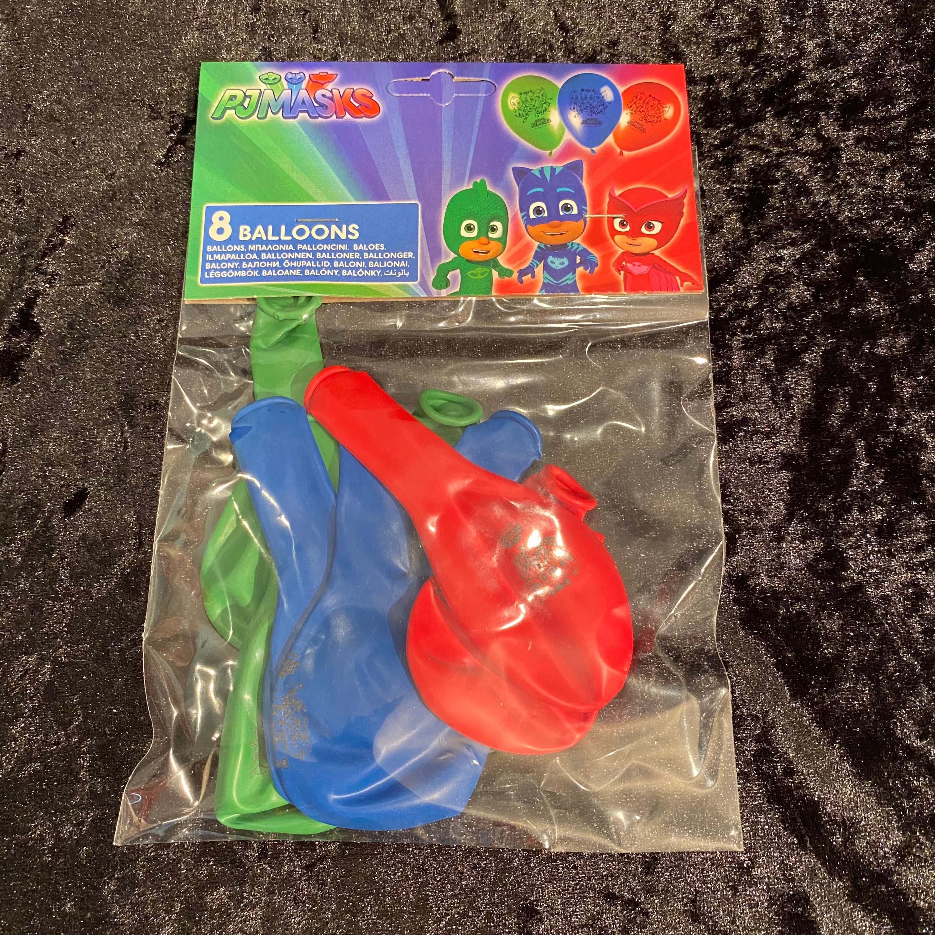 8 ballons imprimés Pj Masks
