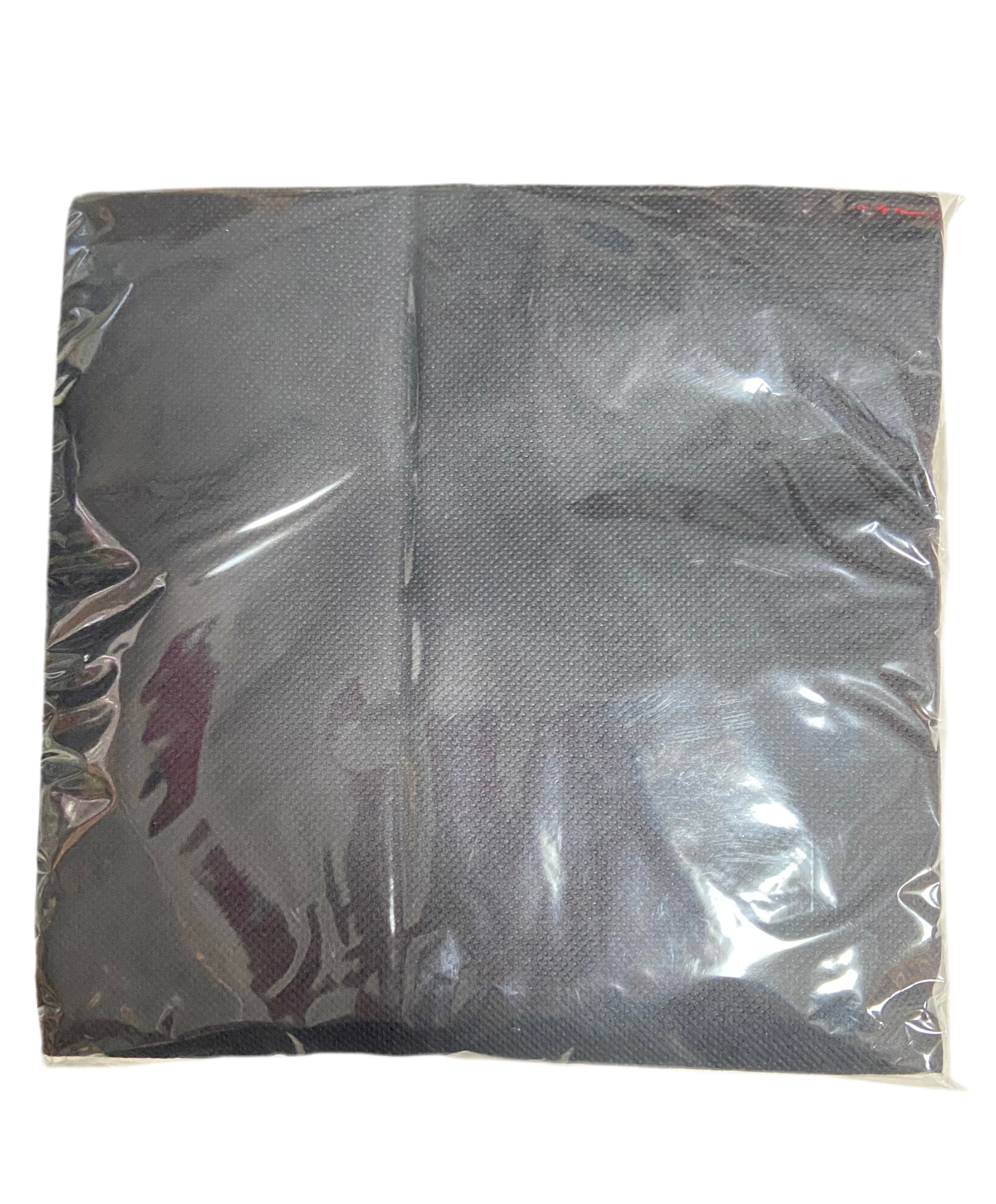 30 serviettes 38X38 textine noires