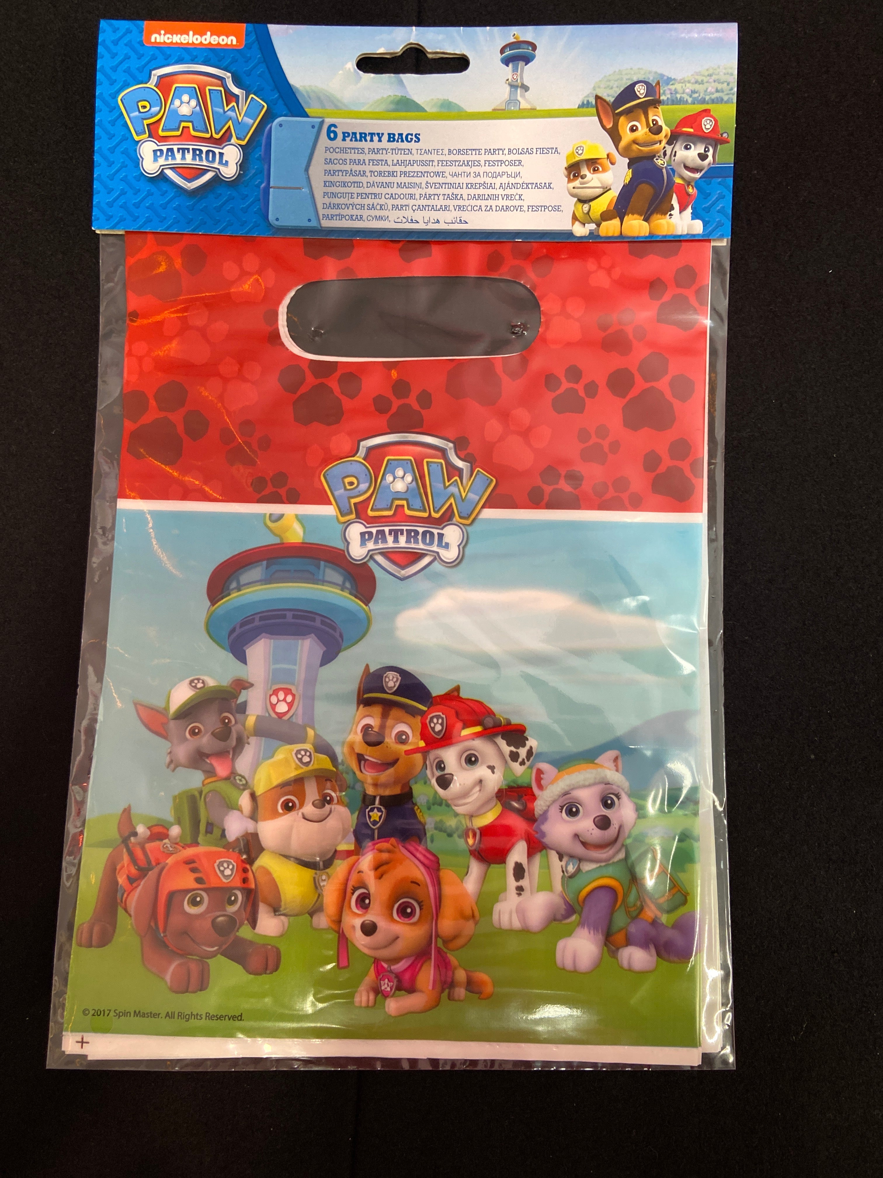 Lot de 6 sachets cadeaux pour anniversaire