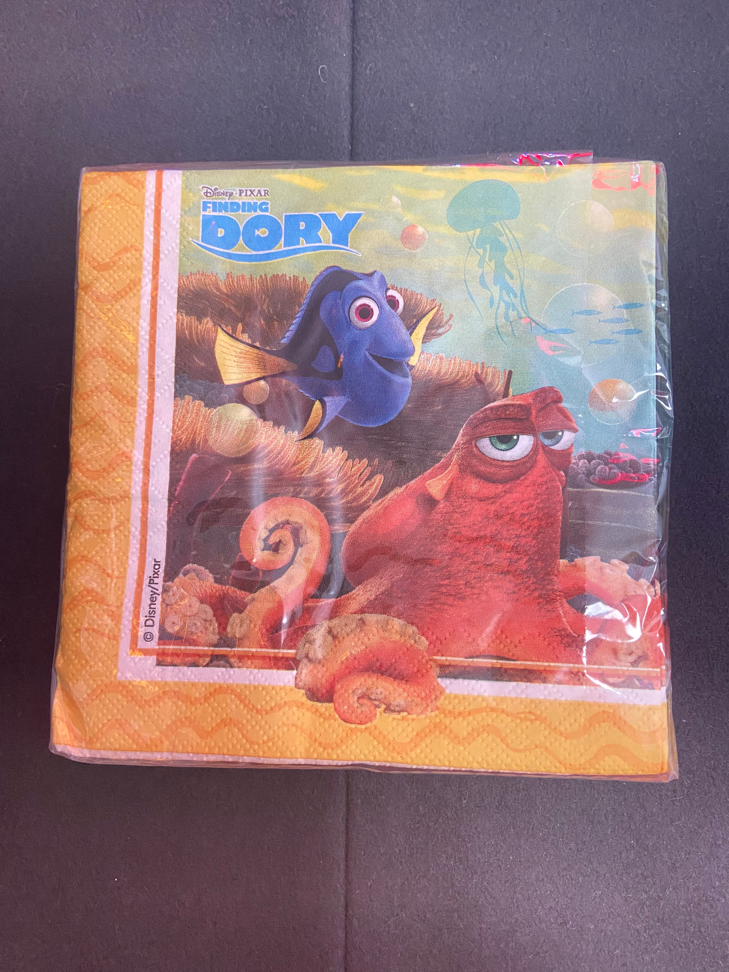 20 serviettes 2 plis 33x33cm Némo et Dory