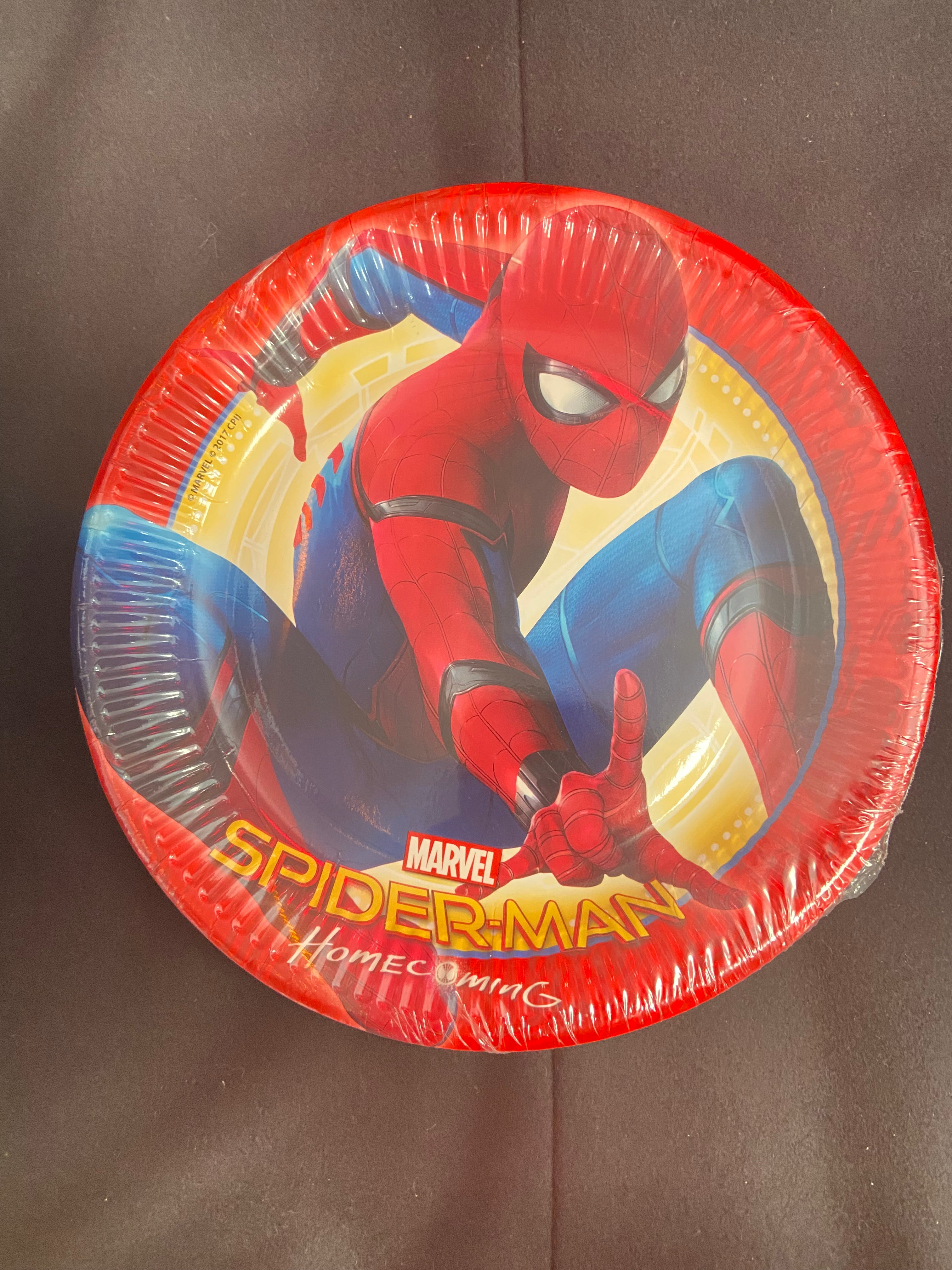 8 assiettes carton Spider-Man Homecoming