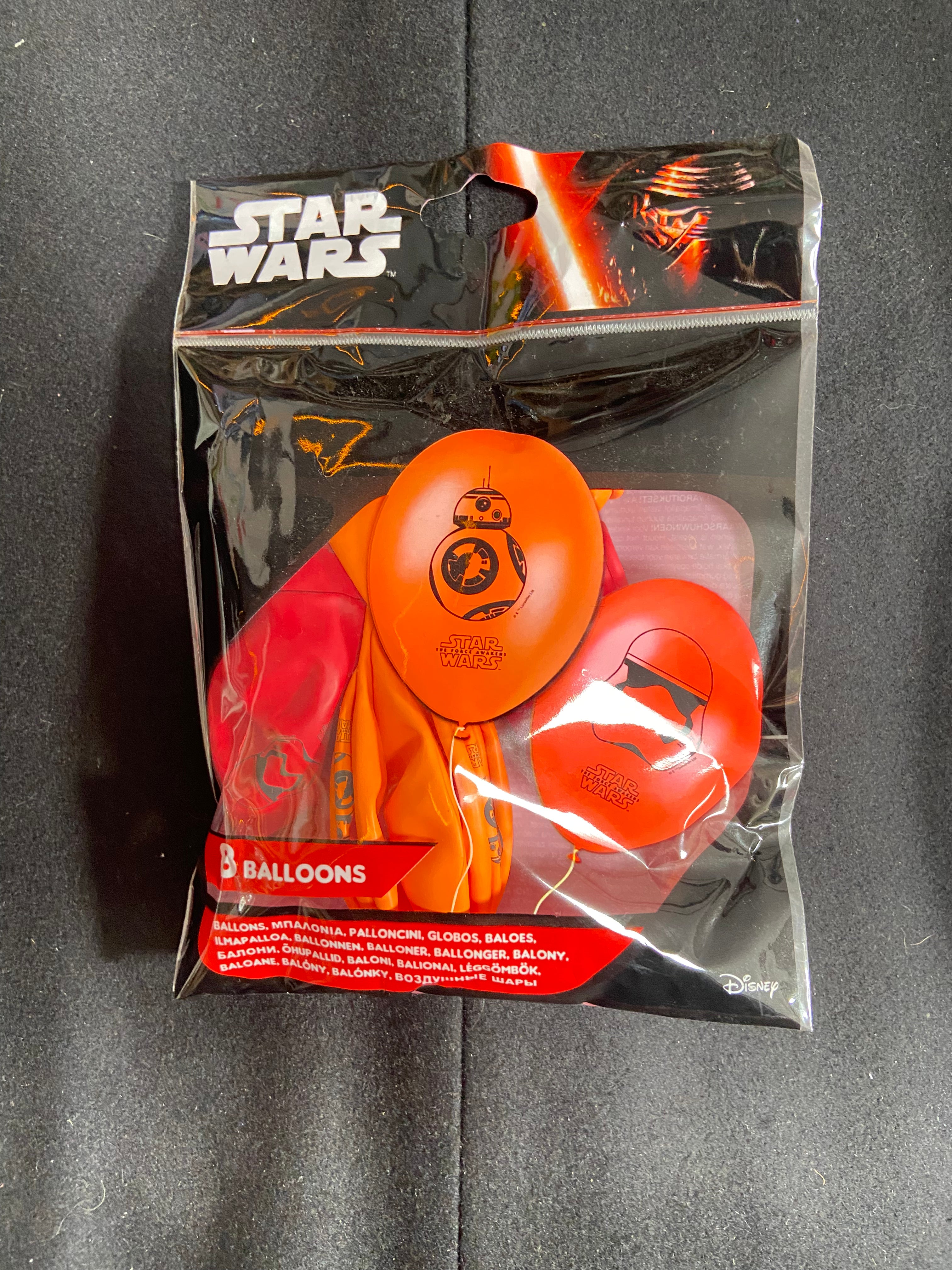 8 ballons imprimés Star Wars