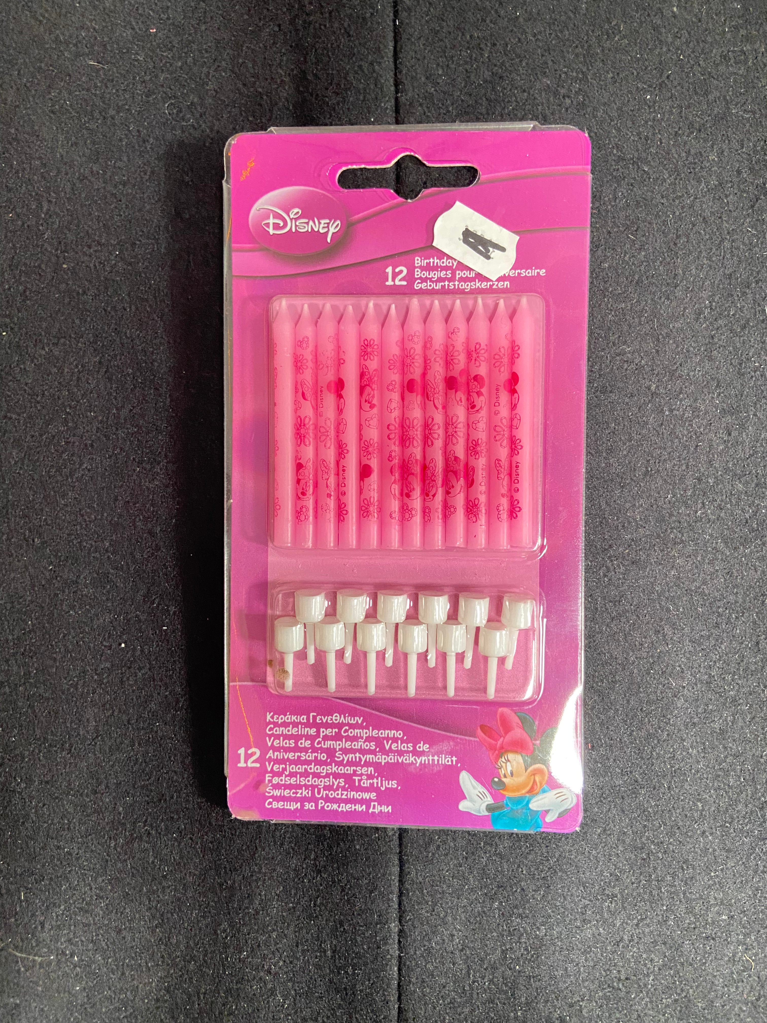 12 bougies d'anniversaire minnie bow tique